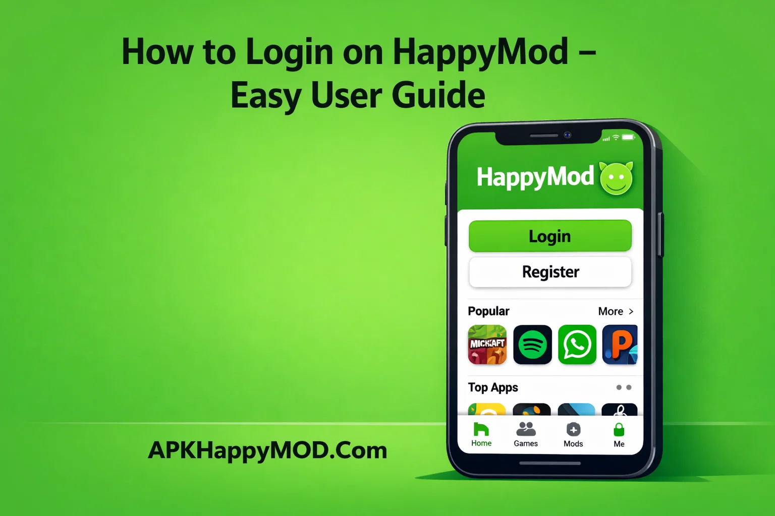 How to Login on HappyMod